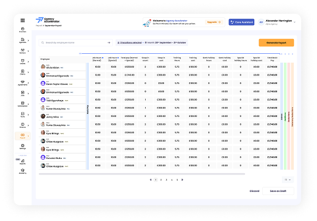 Payroll in Agency Accelerator
